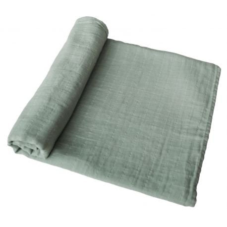 ++MUSHIE MUSLIN SWADDLE SAGE
