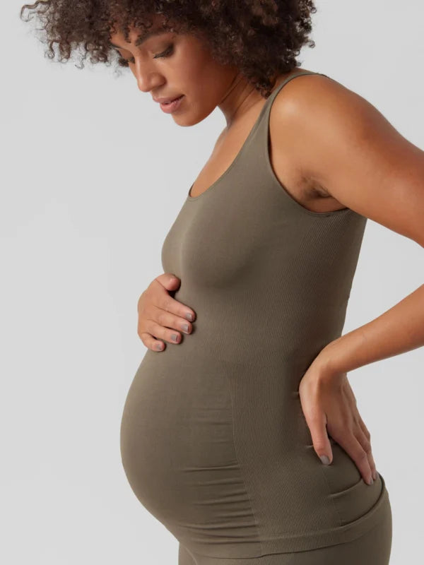 MAMA LICIOUS HEAL TANK TOP GRAPE LEAF