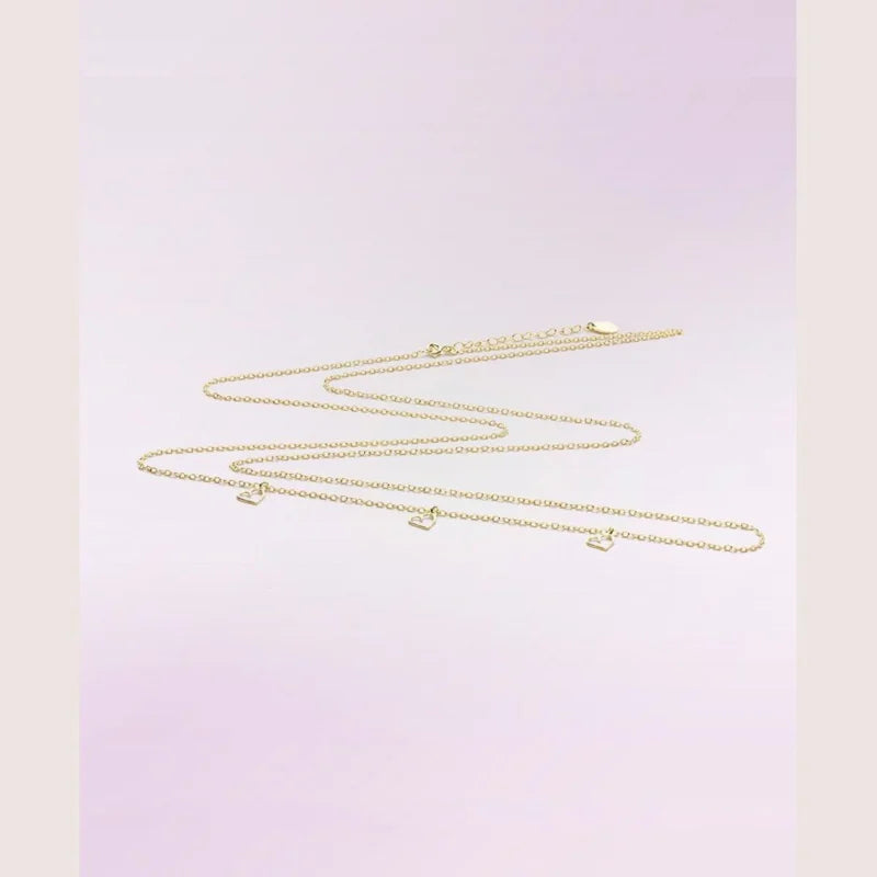 CACHE COEUR BOLAKETTING VERGULD ZILVEr 925