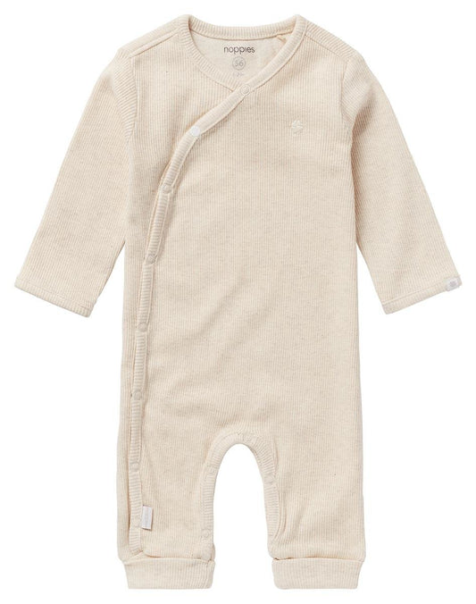 NOPPIES PLAYSUIT RIB NEVIS OATMEAL