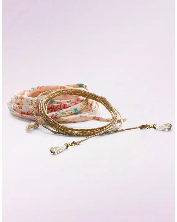 CACHE COEUR FANTASY CORD STARS AND GOLD LUREX