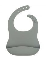 JOLLEIN BABY BIB SILICONEN STORM GREY