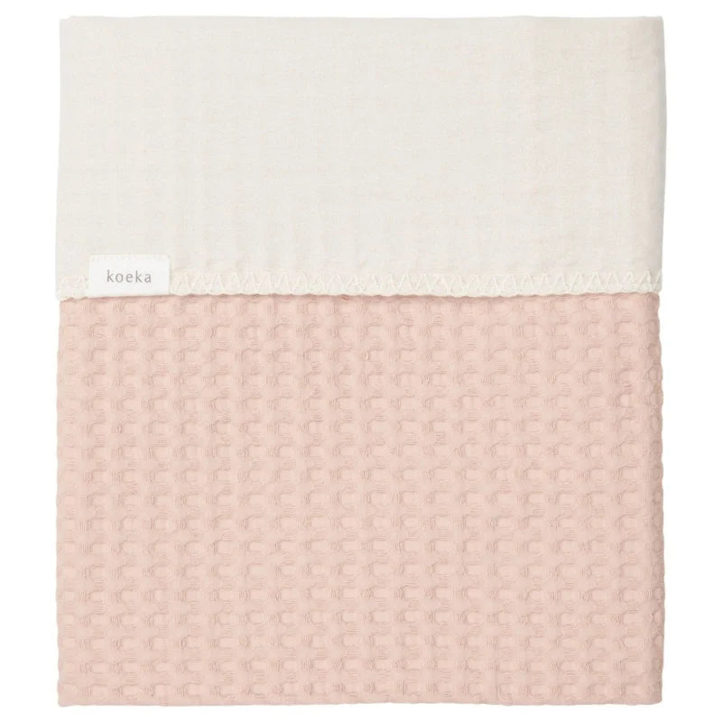 KOEKA BLANKET FLANNEL ANTWERP ROSA SALT/PEBBLE