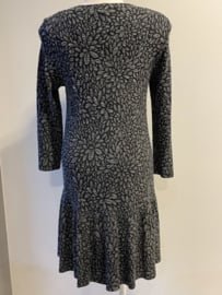 ATTESA JURK ZWART MET GRIJS MOTIEF