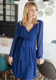 POMKIN DRESS SYLVIA INDIGO