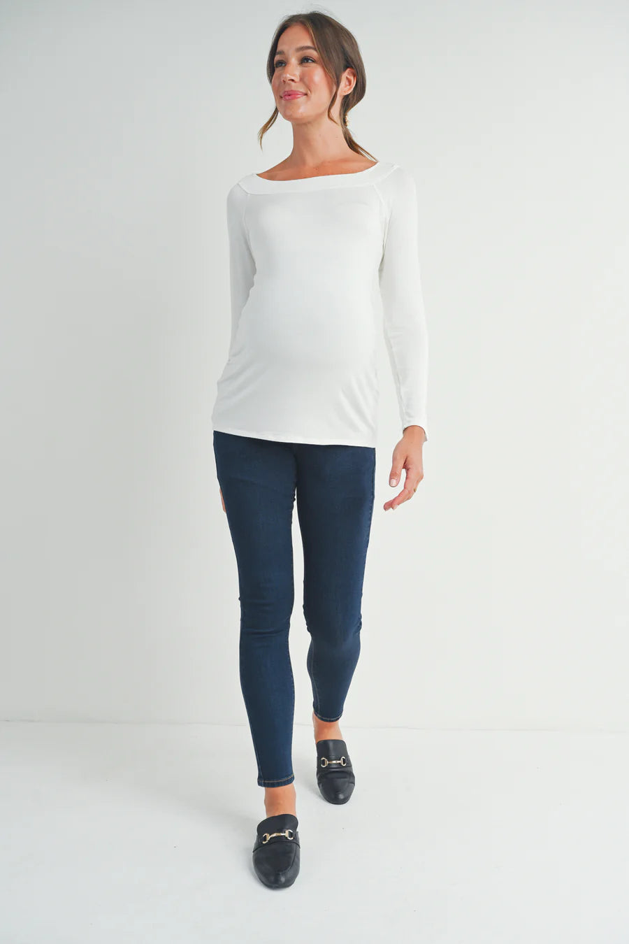 HELLO MIZ BOAT NECK IVORY