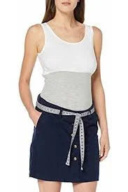 MAMA LICIOUS CANCUN BELTED TWILL SKIRT OMBRE BLUE