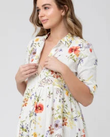 RIPE BLOOM BUTTON THROUGH DRESS