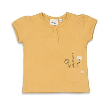 FEETJE T-SHIRT BLOOM OKERGEEL