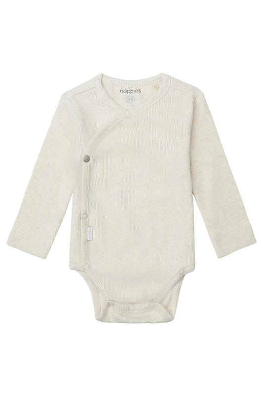 NOPPIES ROMPER NINO OATMEAL MELANGE
