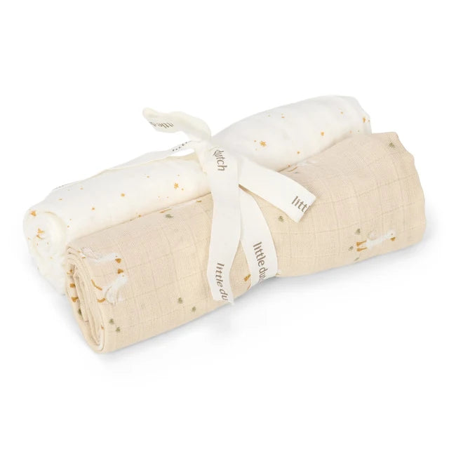 LITTLE DUTCH HYDROFIEL SWADDLE DOEKEN 70X70
