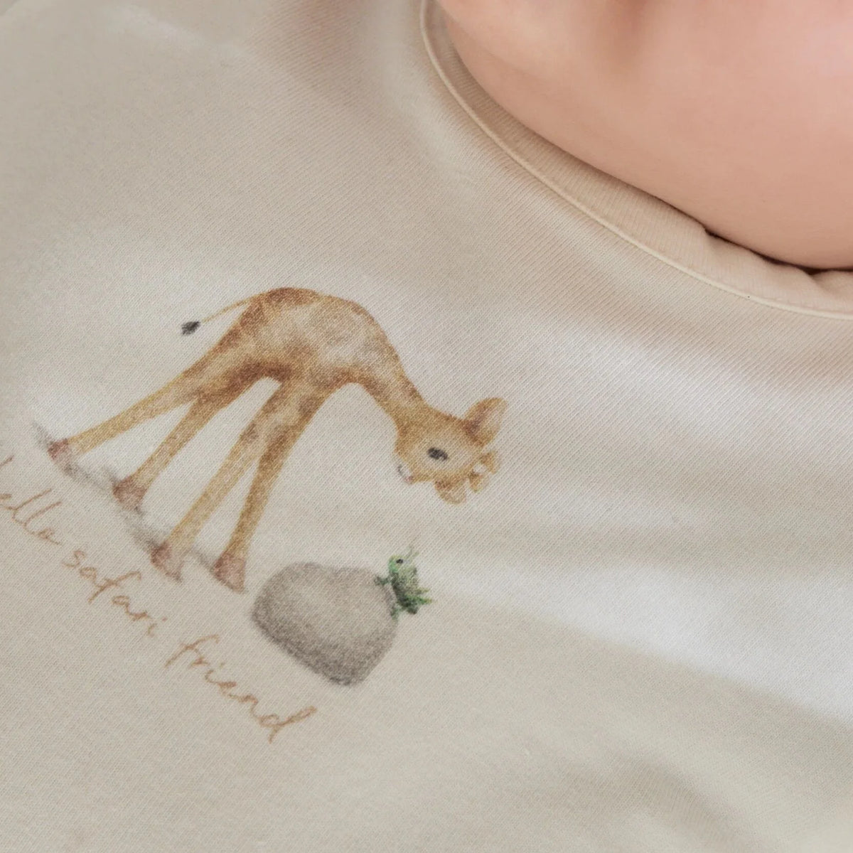 LITTLE DUTCH SAFARI FRIENDS T-SHIRT CREME