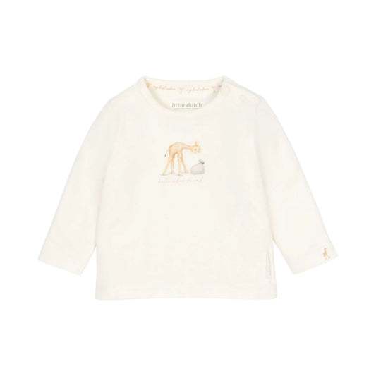 LITTLE DUTCH SAFARI FRIENDS T-SHIRT CREME