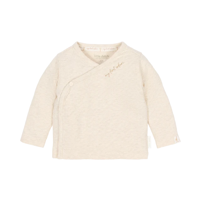 LITTLE DUTCH SAFARI FRIENDS T-SHIRT OVERSLAG VANILLA