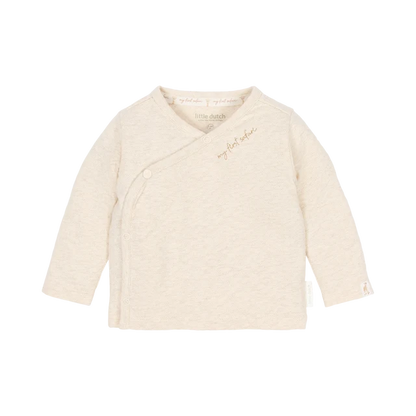 LITTLE DUTCH SAFARI FRIENDS T-SHIRT OVERSLAG VANILLA