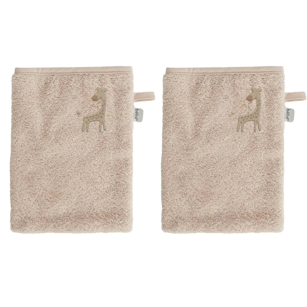 BEBE-JOU WASHANDJE 2 STUKS STEPPE/TAUPE