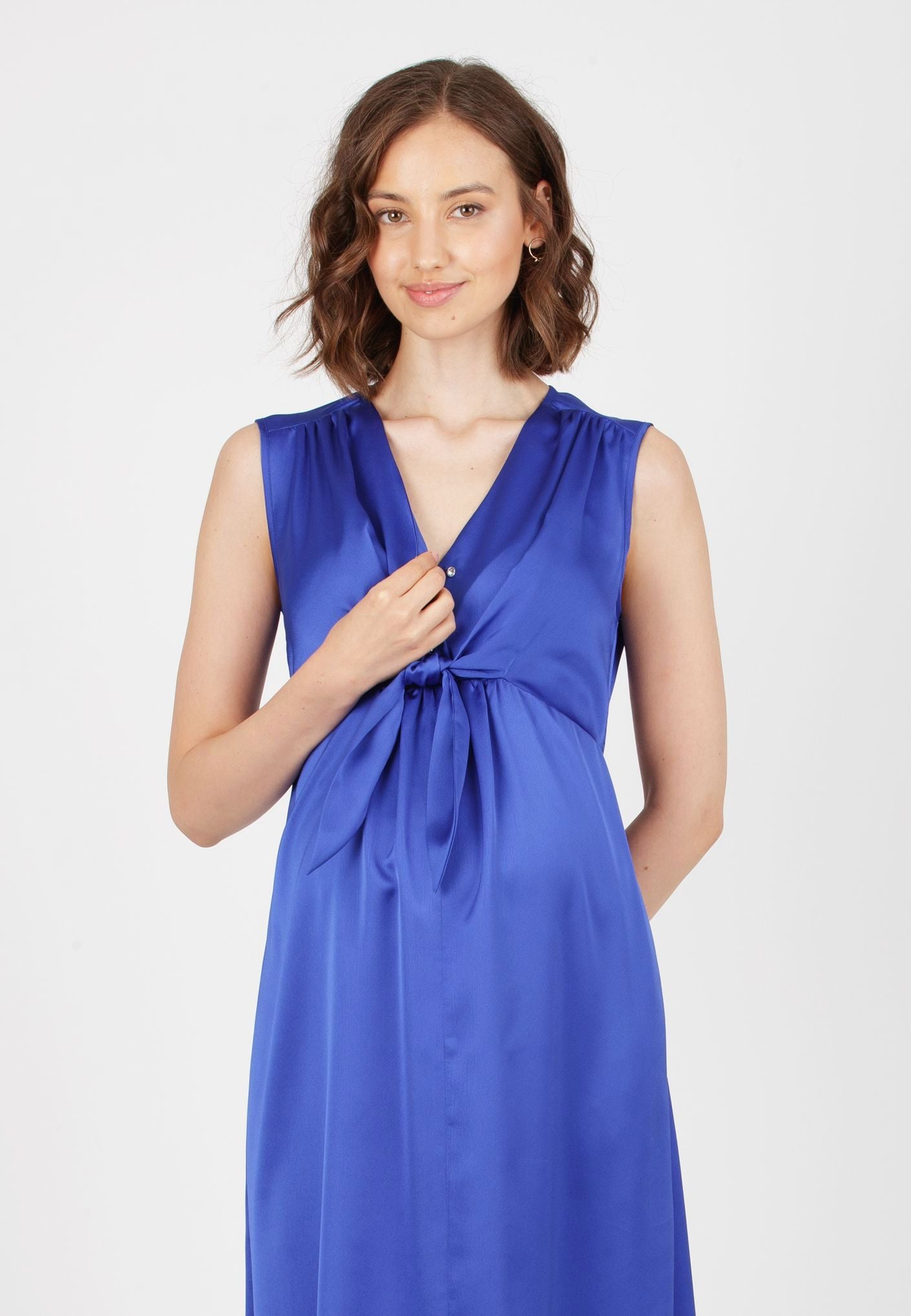 ATTESA BELEN MAXI DRESS ROYAL BLUE