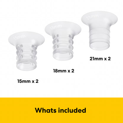 MEDELA INSERTS (21 MM - 18 MM - 15 MM)