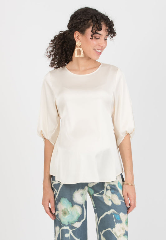 ATTESA SYDNEY BLOUSE ECRU