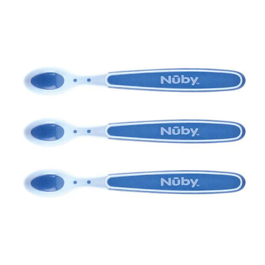 ++NUBY WARMTEGEVOELIGE LEPELS 3 STUKS