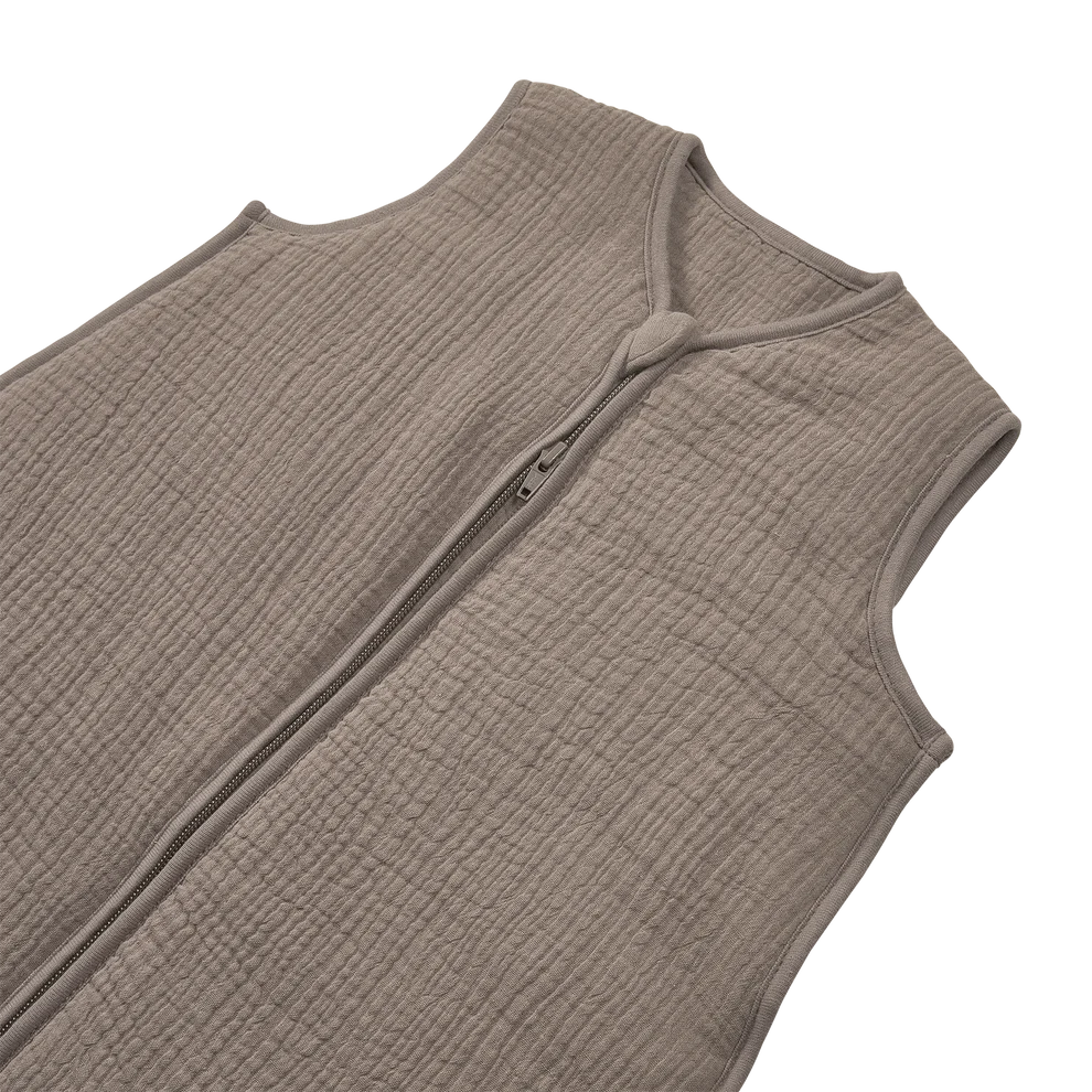 MEYCO SLAAPZAK GEVOERD PRE-WASHED HYDROFIEL DARK TAUPE