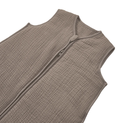 MEYCO SLAAPZAK GEVOERD PRE-WASHED HYDROFIEL DARK TAUPE