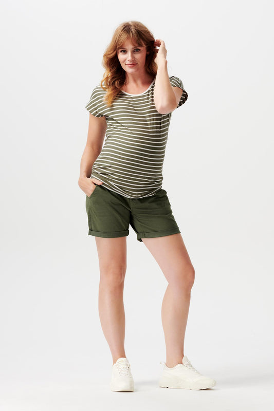 NOPPIES BROOKLYN SHORTS DUSTY OLIVE