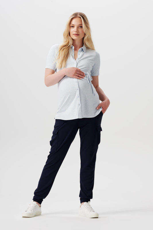 ESPRIT T-SHIRT NURSING LIGHT BLUE MAAT M