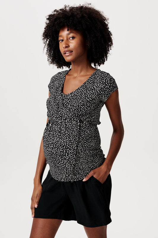 ESPRIT T-SHIRT SHORT SLEEVE PRINT BLACK