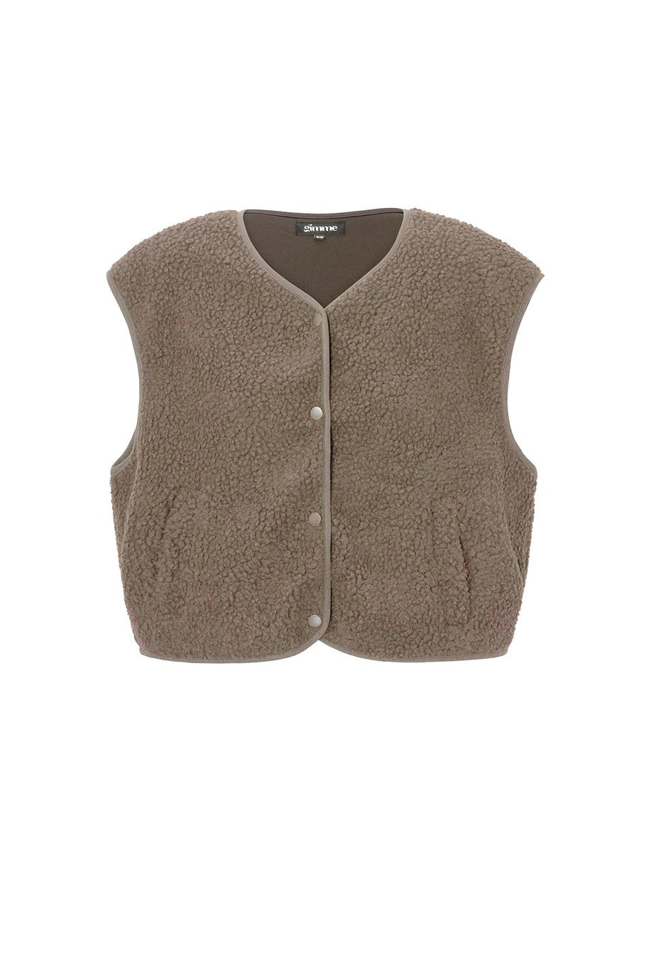 GIMME FLUFFY TEDDY VEST