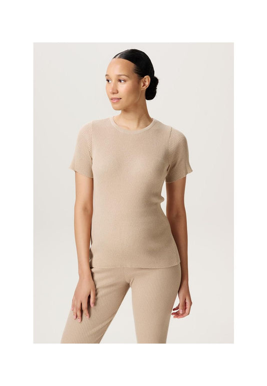 NOPPIES JAVI TOP SHORT SLEEVE WHITE PEPPER