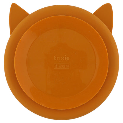 TRIXIE SILICONEN BORD MET VAKJES EN ZUIGNAP MR. FOX