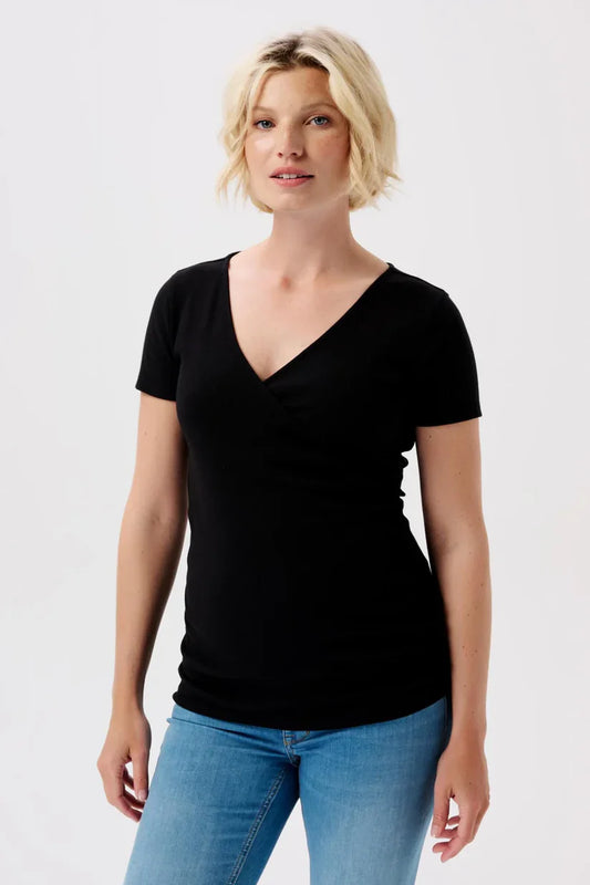 =NOPPIES SANSON RIB TOP ZWART
