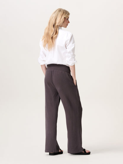 NOPPIES PANTS UTB WIDE LEG FIT LONG FORGED IRON
