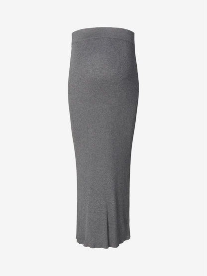 NOPPIES SKIRT MIDI GREY MELANGE