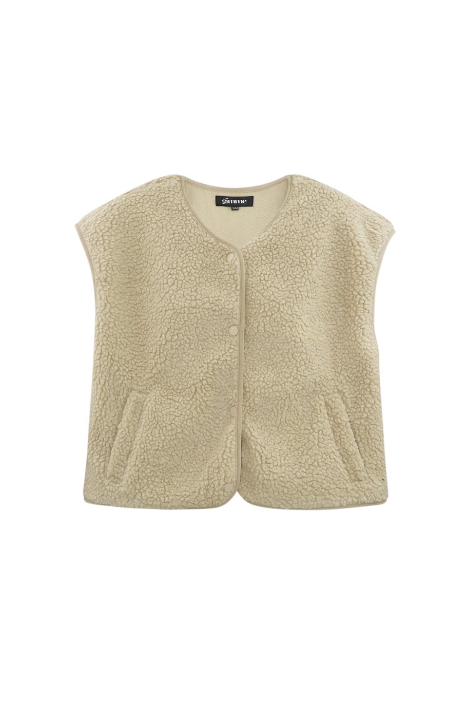 GIMME FLUFFY TEDDY VEST