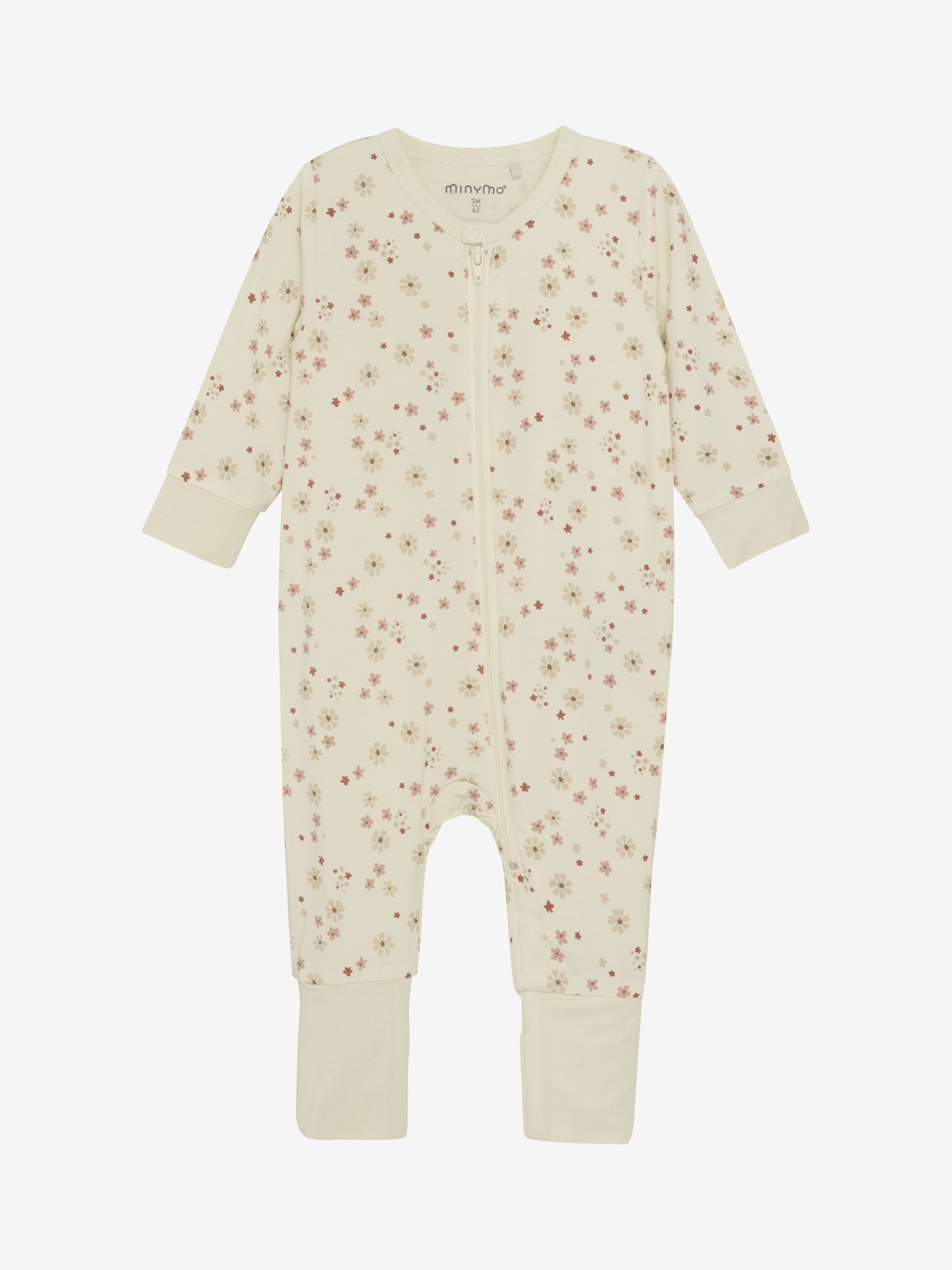 MINYMO PYJAMA MET RITS EN OMSLAG VOETJES