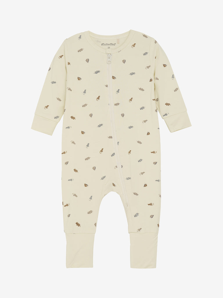 MINYMO PYJAMA MET RITS EN OMSLAG VOETJES