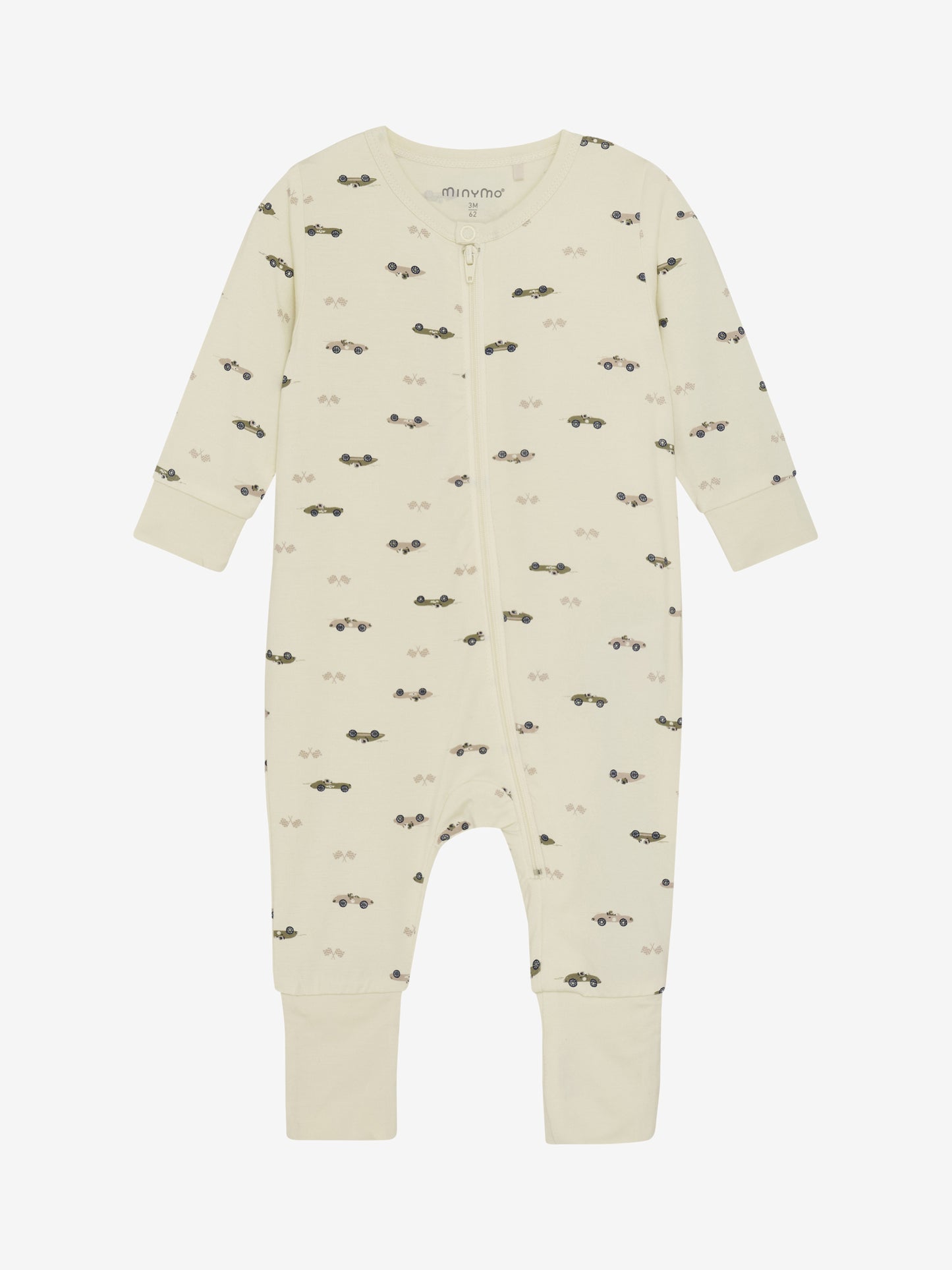 MINYMO PYJAMA MET RITS EN OMSLAG VOETJES