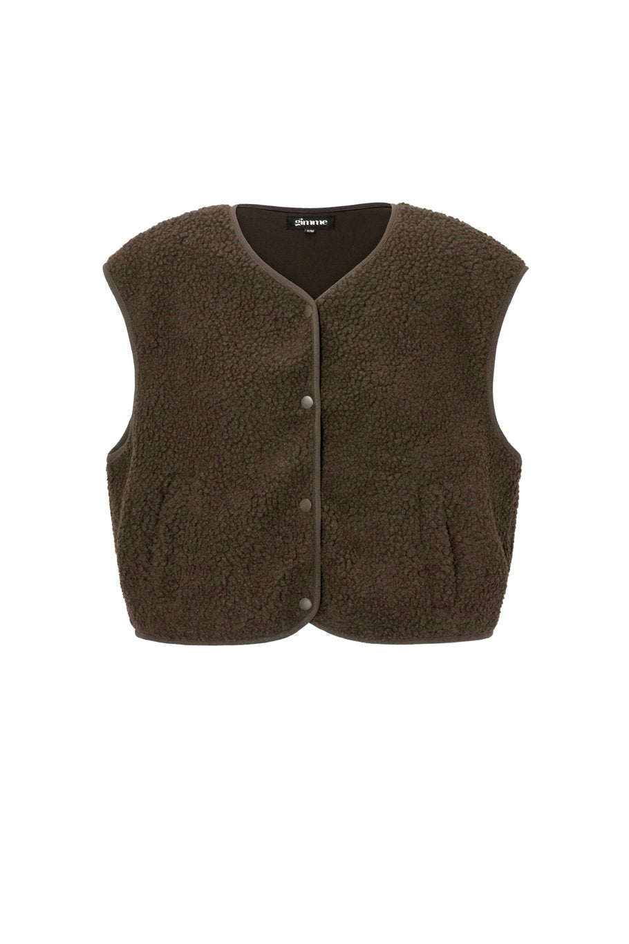 GIMME FLUFFY TEDDY VEST