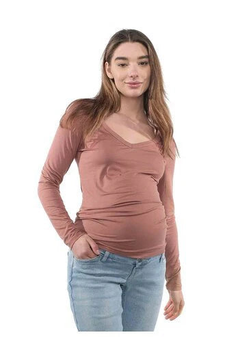 LOVE2WAIT SHIRT V-NECK LONG SLEEVE ECOVERO