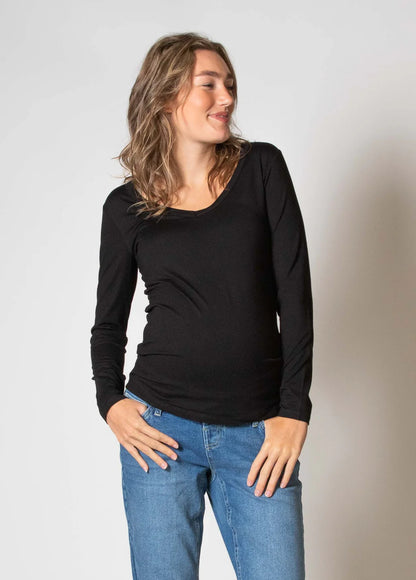 LOVE2WAIT SHIRT V-NECK LONG SLEEVE ECOVERO