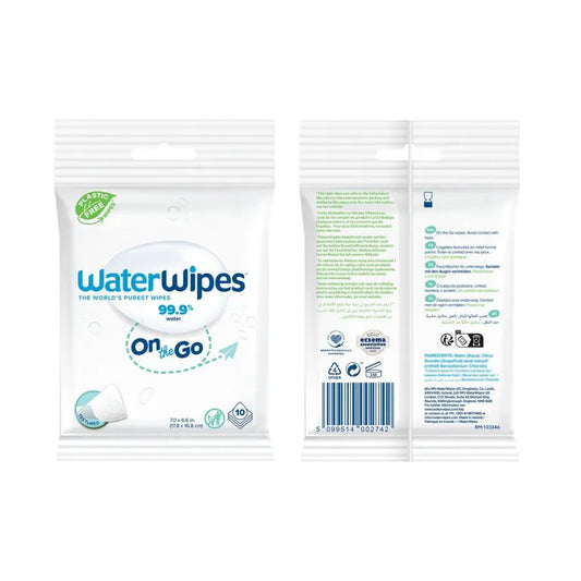 ++WATERWIPES SENSITIVES ON THE GO 10 STUKS