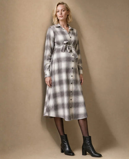 CACHE COEUR CHELSEA MATERNITY DRESS BEIGE