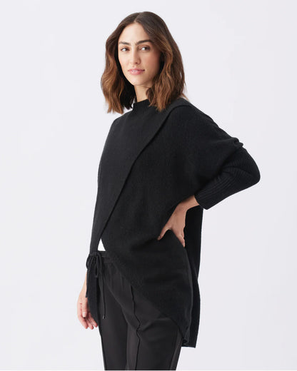 RIPE HALLIE CROSSOVER TRUI GEBREID ZWART