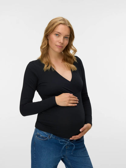 MAMA LICIOUS KERRIE TESS WINDSOR WINE/ZWART 2PACK