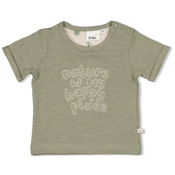 "FEETJE T-SHIRT THE CHILL CLUB GROEN MAAT 86
