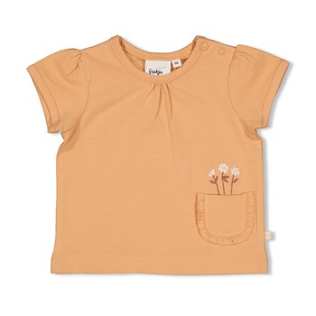 FEETJE T-SHIRT FLOWER FIELD ABRIKOOS