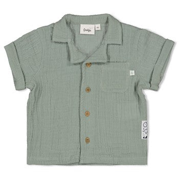 FEETJE BLOUSE MOUSSELINE SUMMER WOVEN ZEEGROEN