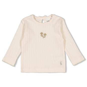 FEETJE LONGSLEEVE POINTELLE RIB LET YOUR DREAMS BLOSSOM